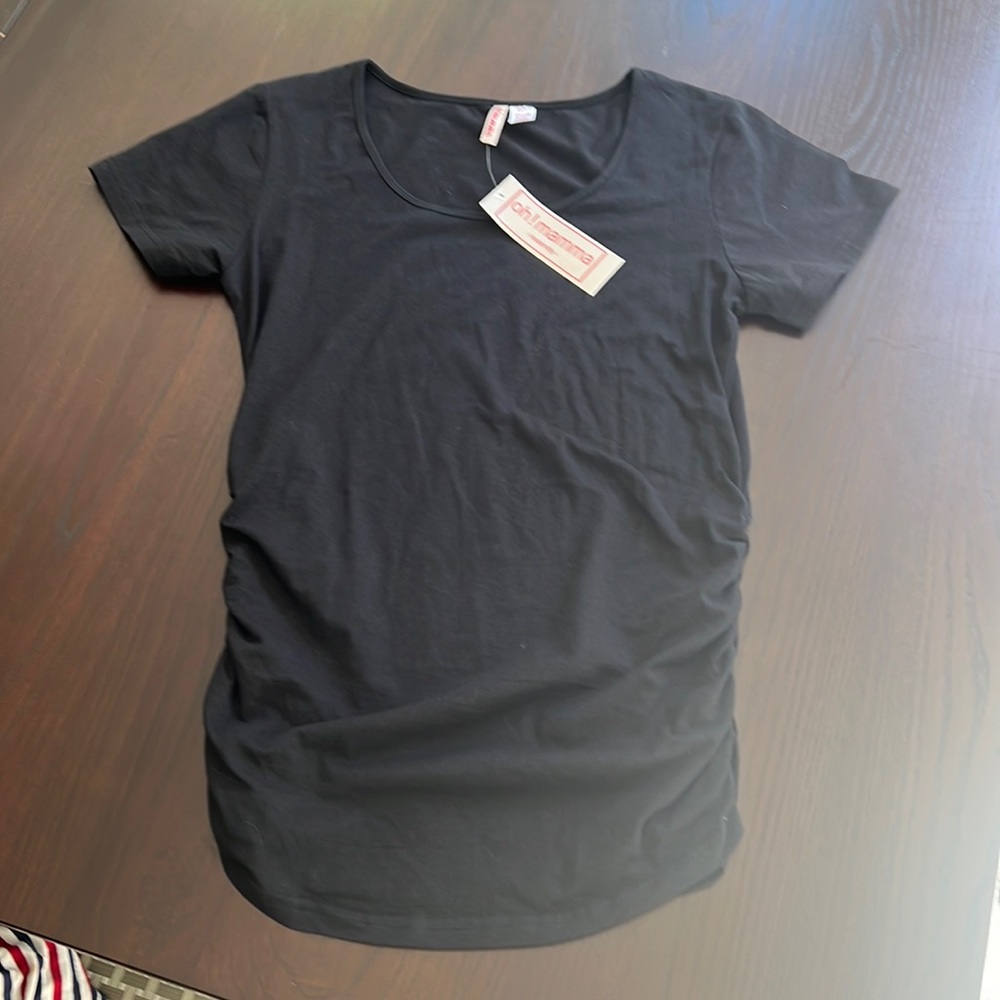 NWT Size Small Black Maternity T Shirt